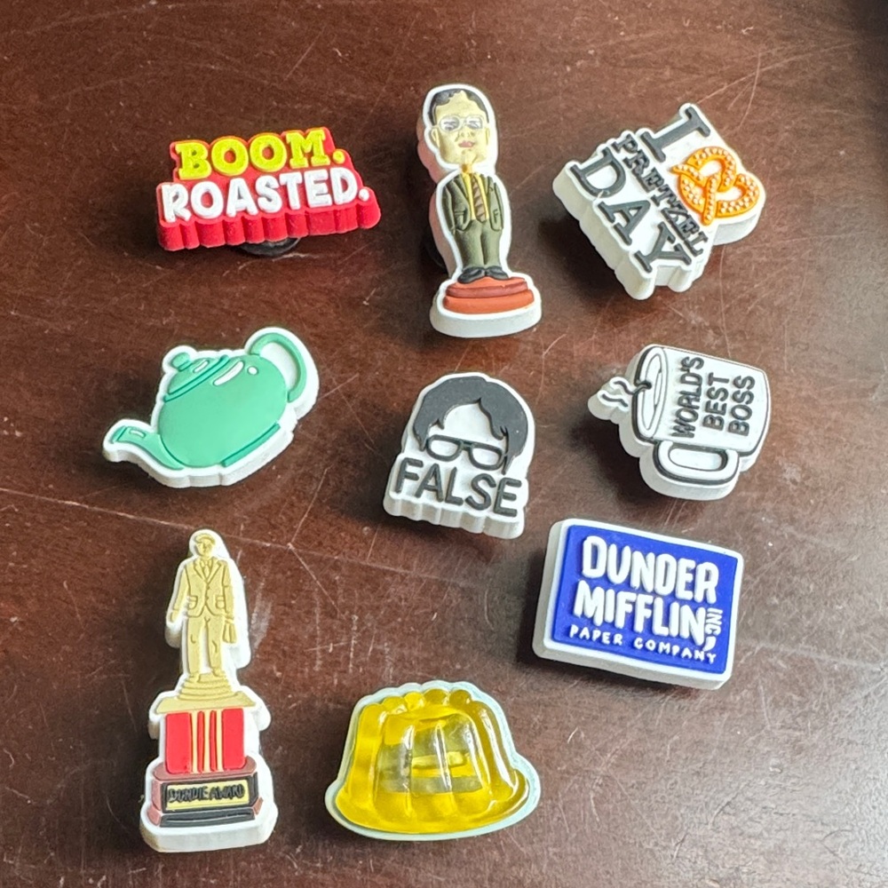 The Office Themed Croc Charms